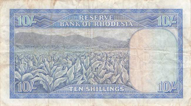 10 Shillings Rhodesien 1968 p27b